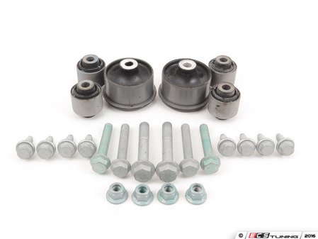 ES#2710708 - 1J0505203 - Trailing Arm Bushing Kit - All of the trailing arm bushings with necessary hardware - Assembled By ECS - Volkswagen
