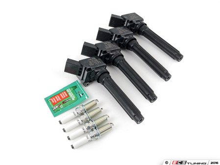 ES#2918769 - 06l905110dkt - Ignition Service Kit - Includes four Genuine coil packs and NGK revision spark plugs - Genuine Volkswagen Audi - Audi