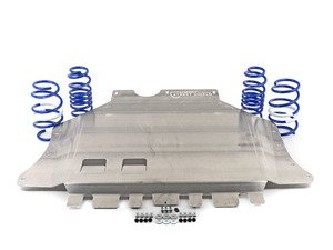 ES#2996694 - VWR31G7GTKT - VWR Sport Springs WITH ECS Street Shield - Upgrade looks and handling with sport springs while adding protection with the ECS Tuning Aluminum Street Shield - Assembled By ECS - 