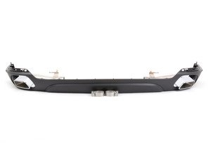 ES#2727979 - 18302349213 - BMW M Performance Chrome Tailpipe Tips w/ Rear Valance  - M performance rear diffuser to set your BMW apart from the rest! - Genuine BMW M Performance - BMW