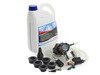 ES#3046077 - 82141467704KT1 - Coolant Flush Kit  - Includes 1 gallon of Rowe coolant, Schwaben coolant evacuation tool, and ECS Billet Aluminum Radiator Drain Plug and bleeder screw - Assembled By ECS - BMW