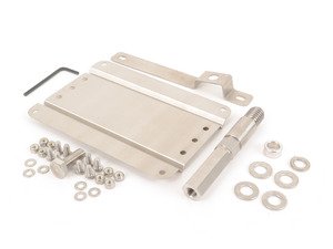 ES#3024347 - G-BMW-6S - No Holes License Plate Bracket  - Avoid drilling holes in your bumper by utilizing a tow hook mounted plate bracket - GMG Motorsports - BMW