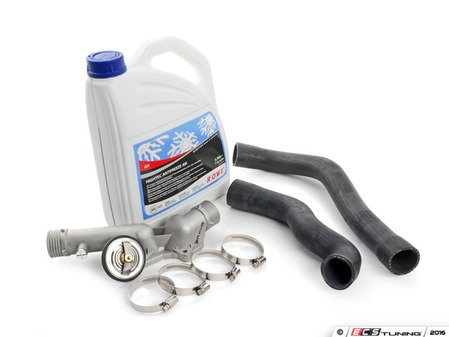 ES#3046093 - 11531740478KT - Thermostat Housing upgrade kit - Replace and upgrade at the same time to a new aluminum thermostat housing and aluminum bleeder screw - Assembled By ECS - BMW