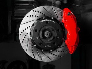 ES#2996960 - 002662ecs01KT - Semi-Floating Two-Piece Drilled & Slotted Front Rotors - Pair 12.99" (330mm) - (NO LONGER AVAILABLE) - Direct bolt-on upgrade for reduced weight and additional cooling! - ECS - 