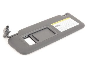ES#2955394 - 8W0857551B7C0 - Left Sun Visor - Black - Sun visor with built in vanity mirror - Genuine Volkswagen Audi - Audi
