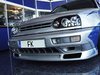 ES#9591 - FKSG005 - Badgeless Grille - Black - (NO LONGER AVAILABLE) - 2-Bar grille design by FK Germany - FK - 
