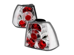 ES#3021584 - LTJET99TM - Sedan Tail Light Set - Chrome - Stylish aftermarket tail lights for your MK4 Jetta sedan with a chrome housing - Spec-D Tuning - Volkswagen