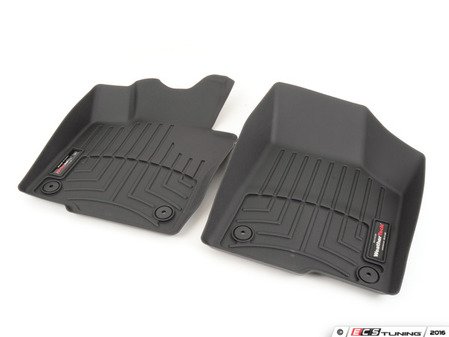 ES#2837668 - 443381 - Front FloorLiner DigitalFit - Black - Laser measured for perfect fitment and ultimate protection against moisture and debris - WeatherTech - Volkswagen
