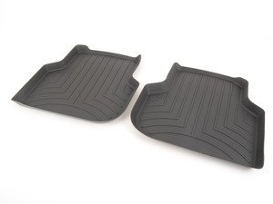 ES#2837669 - 443382 - Rear FloorLiner DigitalFit - Black - Laser measured for perfect fitment and ultimate protection against moisture and debris - WeatherTech - Volkswagen