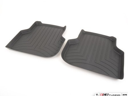 ES#2837669 - 443382 - Rear FloorLiner DigitalFit - Black - Laser measured for perfect fitment and ultimate protection against moisture and debris - WeatherTech - Volkswagen