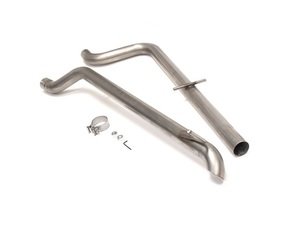 ES#2917725 - 17704HTS - Cat-Back Exhaust System - Muffler Delete - 2.5" stainless steel with turn-down exit - Euro Sport Acc - Volkswagen