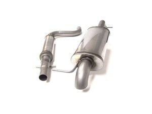 ES#2917727 - 17704SSHTR - Cat-Back Exhaust System - Resonated - 2.5" stainless steel with turn-down exit - Euro Sport Acc - Volkswagen