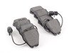 ES#1305545 - d820mtx - Front Red Box Brake Pad Set - A great alternative to expensive OEM pads (round wear sensor) - Mintex - Audi