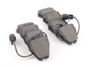 ES#1305545 - d820mtx - Front Red Box Brake Pad Set - A great alternative to expensive OEM pads (round wear sensor) - Mintex - Audi