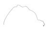 ES#308156 - 1J0614742AA - Mid Hard Brake Hose - Right - Brake line from front hard line connection to mid brake hose - Genuine Volkswagen Audi - Volkswagen