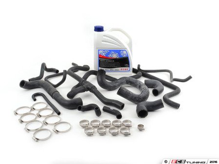 ES#2863453 - 13541719967KT - Ultimate Hose Kit - Includes all coolant & heater hoses with new hose clamps - plus coolant! - Assembled By ECS - BMW