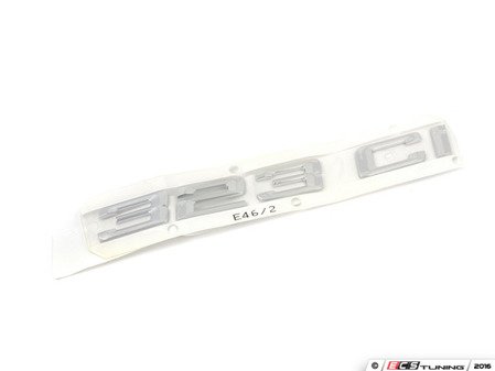 ES#79417 - 51148240120 - E46 323Ci Coupe Trunk Emblem - Includes adhesive backing for easy installation - Genuine BMW - BMW