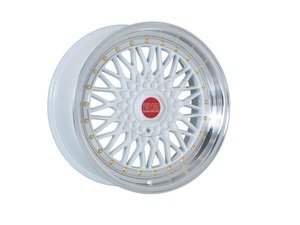 ES#3048251 - ESM-002R-140kt - 18" Style 002R Wheels - Set Of Four - (NO LONGER AVAILABLE) - 18"x9.5" ET40 57.1CB 5x112 White with Machined Lip - ESM Wheels - 