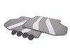 ES#3029215 - 51472365219 - F10 BMW M Performance Carpeted Floor Mats - rear - Protect your valuable carpet - Genuine BMW M Performance - BMW