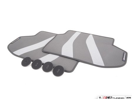 ES#3029215 - 51472365219 - F10 BMW M Performance Carpeted Floor Mats - rear - Protect your valuable carpet - Genuine BMW M Performance - BMW