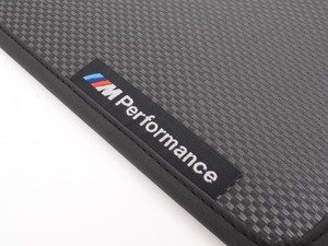 ES#3029214 - 51472365217 - F10 BMW M Performance Carpeted Floor Mats - front - Protect your valuable carpet - Genuine BMW M Performance - BMW