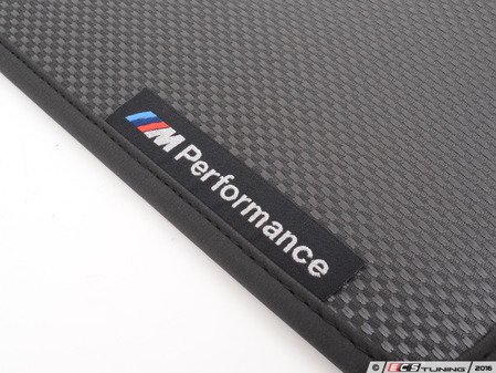 ES#3029214 - 51472365217 - F10 BMW M Performance Carpeted Floor Mats - front - Protect your valuable carpet - Genuine BMW M Performance - BMW