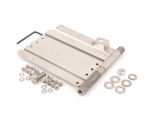 ES#3047995 - GBMWI8 - No Holes License Plate Bracket  - Avoid drilling holes in your bumper by utilizing a tow hook mounted plate bracket - GMG Motorsports - 