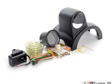 ES#3047937 - 216EVOWGBOPSIKT - Column Mounted Boost Gauge & Pod Kit - Complete kit to install a steering wheel column pod boost gauge featuring Prosport EVO digital Green boost gauge - Assembled By ECS - Audi