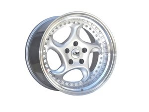 ES#3063539 - ESM-011R-2kt - 18" Style 011R Wheels - Set Of Four - (NO LONGER AVAILABLE) - 18"x8.5" ET38 57.1CB 5x112 Silver with Polished Lip - ESM Wheels - 
