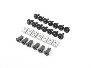 ES#2158172 - 1K0898788 - Front Fender Liner Hardware Kit - Complete hardware kit to secure one upper and lower fender liner - Genuine Volkswagen Audi - Volkswagen