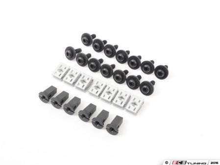 ES#2158172 - 1K0898788 - Front Fender Liner Hardware Kit - Complete hardware kit to secure one upper and lower fender liner - Genuine Volkswagen Audi - Volkswagen