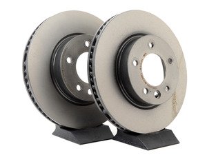 ES#2539287 - 95535140141KT3 - Front UV Coated Brake Rotors - Pair (330x32) - Features Brembo's special UV paint treatment that guarantees superior corrosion resistance. - Brembo - Volkswagen Porsche
