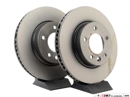 ES#2539287 - 95535140141KT3 - Front UV Coated Brake Rotors - Pair (330x32) - Features Brembo's special UV paint treatment that guarantees superior corrosion resistance. - Brembo - Volkswagen Porsche