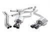 ES#2827579 - SSXAU464 - D4 S8 4.0T Cat-Back Exhaust System - Resonated - Valved - 2.76" stainless steel with quad 100mm black Cerakote tips - Milltek Sport - Audi
