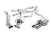 ES#2827580 - SSXAU465 - Cat-Back Exhaust System - Resonated - Valved - 2.76" stainless steel with quad 100mm polished tips - Milltek Sport - Audi