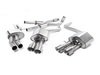 ES#2827581 - SSXAU466 - Cat-Back Exhaust System - Resonated - Valved - 2.76" stainless steel with quad 100mm Titanium tips - Milltek Sport - Audi