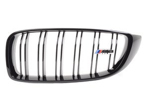 ES#2767184 - 51712352813 - F8X M3 Gloss Black Kidney Grille - Left - Change your grilles for a more aggressive look - Genuine BMW M Performance - BMW