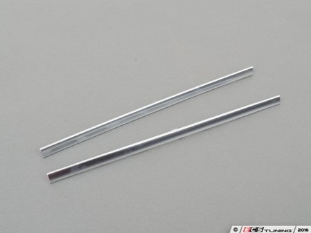 ES#3013514 - 4M0807967B3Q7 - Grille Inserts - Chrome - Add these inserts to your grille to fill the gaps left behind by the front plate bracket - Genuine Volkswagen Audi - Audi