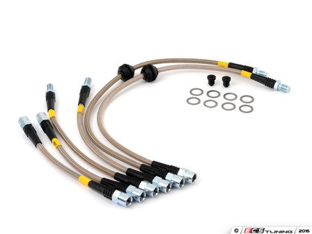 ES#3024292 - PLBE9XM3 - Stainless Steel Brake Line Set  - Designed to create a quicker, firmer, more consistent pedal response - DOT compliant - StopTech - BMW