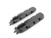 ES#3023368 - BME-1701-6060 - Fender Blackout Grille Set - Matte Black - Add style and individuality to your E60 M5 in minutes - AUTOTECKNIC - BMW