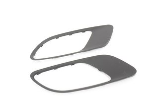 ES#3023045 - BM-0238-MATTE - Hood Vent Trim Kit - Matte Black - Direct replacement matte black hood vent trims - AUTOTECKNIC - BMW