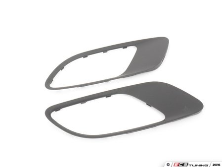 ES#3023045 - BM-0238-MATTE - Hood Vent Trim Kit - Matte Black - Direct replacement matte black hood vent trims - AUTOTECKNIC - BMW