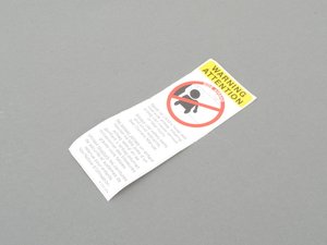 ES#187012 - 72128240204 - LABEL - Genuine BMW - BMW
