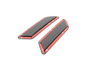 ES#3023367 - BM-0997-668 - Painted Reflectors - Jet Black - Clean up your front bumper with paint matched reflectors - AUTOTECKNIC - BMW
