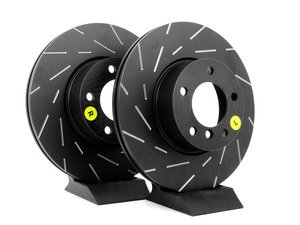 ES#2072498 - USR7488 - Ultimax USR Front Sport Brake Rotors - Pair (312x24) - Upgrade to a slotted rotor for improved braking - EBC - BMW