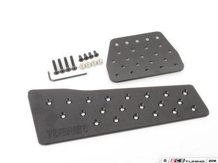 ES#3024678 - TMS300503 - Turner Performance Pedal Set - Automatic Transmission - Black anodized aluminum; designed with the enthusiast driver in mind. The right grip & slip where you need it. - Turner Motorsport - BMW