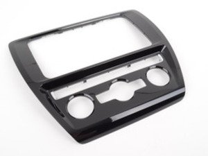 ES#2774506 - 5C6858069FTAI - Radio Trim - Black - Restore interior beauty with new trim for the radio and A/C controls - Genuine Volkswagen Audi - Volkswagen