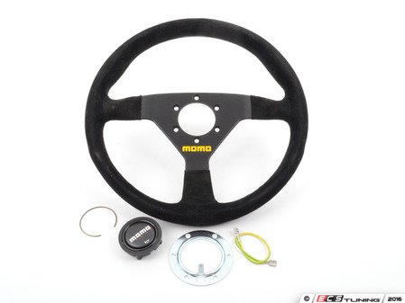 ES#3027342 - TMS301059 - MOMO MOD.78 Steering Wheel - 330mm - Customize your driving experience with this fine suede steering wheel - MOMO - Audi BMW Volkswagen Mercedes Benz MINI Porsche