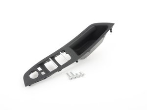 ES#2217582 - 51417225873 - F10 Black Front Door Handle Trim - Left - Replace your worn door trim - Genuine BMW - BMW