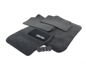 ES#2498818 - 82112293527 - Carpeted floor mat - set  - Black - Genuine BMW - BMW